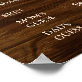 Poster Bois rustique Floral Vieux contes (Coin)