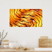 Poster Bois torse jaune (Cuisine)