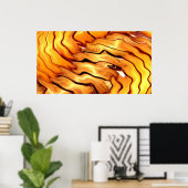 Poster Bois torse jaune (Bureau à domicile)