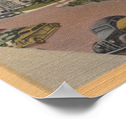 Poster Boise, ID - Vue du parc de la Capitale et des envi (Coin)