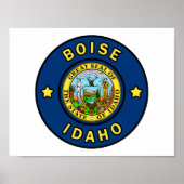 Poster Boise Idaho (Devant)