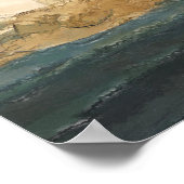 Poster Boisement de bois de sciage Truck Transport Art (Coin)