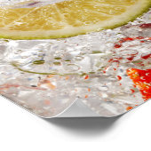 Poster Boisson au citron vert et fraise (Coin)