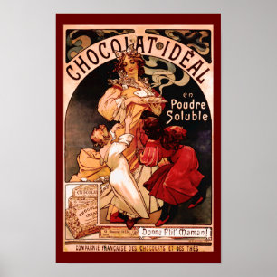 Poster Boisson Chocolat Chaud Publicité française Imprime