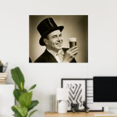 Poster Boisson de bière 1929 (Bureau à domicile)