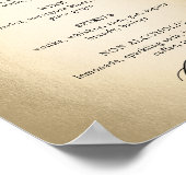 Poster Boisson de calligraphie et panneau de bienvenue de (Coin)