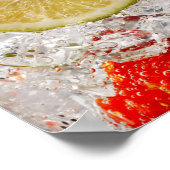 Poster Boisson de chaux de fraise (Coin)