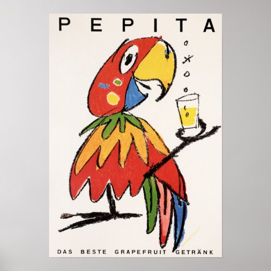 Poster Boisson de soda de pamplemousse PEPITA par Herbert (Devant)