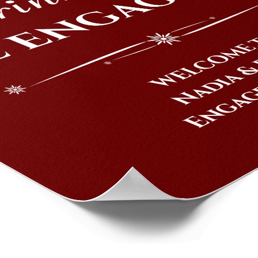 Poster Boisson rouge foncé Retro à manger être engagé Fia (Coin)