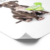 Poster Boisson Signature de Chien Menu de Boissons de Bar (Coin)