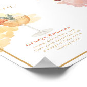 Poster Boisson Signature de Mariée & Marié Cocktail à l'a (Coin)