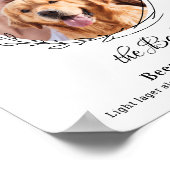 Poster Boisson Signature Personnalisée Photo Chien Bar à (Coin)