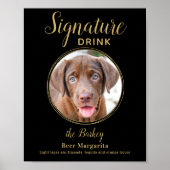 Poster Boisson Signature pour Chien de Compagnie Personna (Devant)