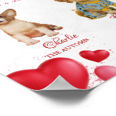 Poster Boisson signature Saint-Valentin pour chien de com (Coin)