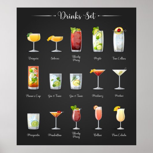 Poster Boissons (Devant)