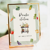 Poster Boissons Bar Table Panneau Fête des mariées de bat