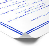 Poster Boissons de mariage françaises dessinées à la main (Coin)