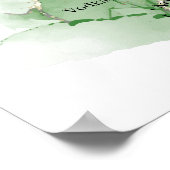 Poster Boissons de palme tropicale Menu Mariage Signal (Coin)