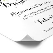 Poster Boissons de signature de verdure d'eucalyptus aqua (Coin)