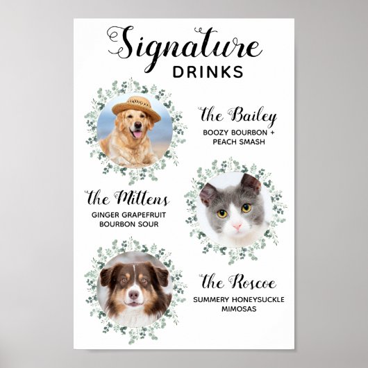 Poster Boissons de signature Mariage de Chien 3 Photo Coc (Devant)