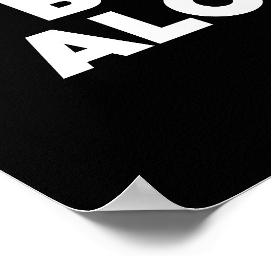 Poster Boissons les meilleures seules (Coin)