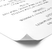 Poster Boissons mariages succulentes bleu et vert d'eau (Coin)