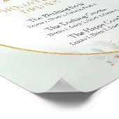 Poster Boissons modernes botaniques signées or (Coin)