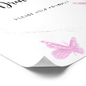 Poster Boissons Papillon servez-vous (Coin)