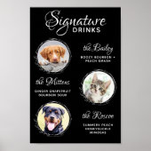 Poster Boissons Signature Animaux de compagnie Bar de mar (Devant)