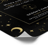 Poster Boissons Signature Black & Gold Celestial Moon Sta (Coin)