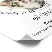 Poster Boissons Signature de Mariage de Chat Bar de Photo (Coin)