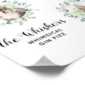 Poster Boissons Signature de Mariage de Chat Personnalisé (Coin)