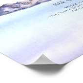 Poster Boissons Signature de Montagne d'Hiver (Coin)