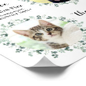 Poster Boissons Signature Élégantes Mariage de Chien Phot (Coin)