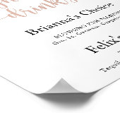 Poster Boissons Signature Fleur de Rose Poussiéreuse Clas (Coin)