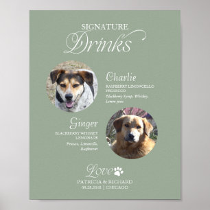 Poster Boissons Signature Photo Animaux de Compagnie Pann