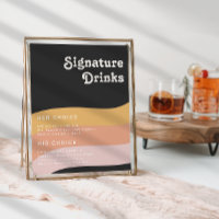 Boissons Signature Sombres Arc-en-Ciel Rétro Moder