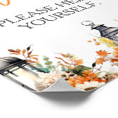 Poster BOISSONS SIGNER UN Petit Baby shower Citrouille (Coin)