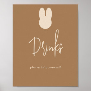 Poster Boissons Simple Lapin