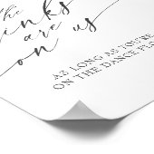 Poster Boissons Sur Nous Poupée Poupée Mariage Floral Sig (Coin)