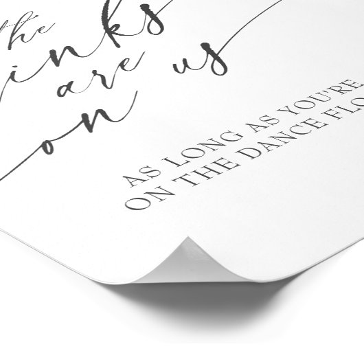 Poster Boissons Sur Nous Poupée Poupée Mariage Floral Sig (Coin)