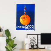 Poster Boissons vintages Ad 1930 (Bureau à domicile)