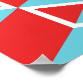 Poster Boîte à cube coloré isométrique dossier motif sans (Coin)