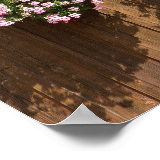 Poster Boîte à fleurs suisse (Coin)