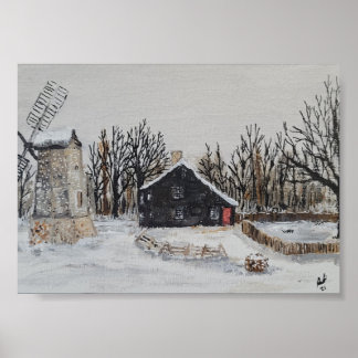 Poster Boîte à sel d'hiver Accueil