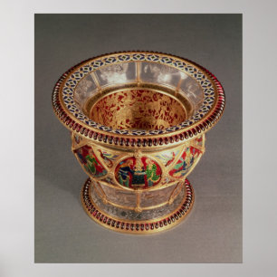 Poster Boîte avec pinque-à-jour et cloisonne