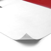 Poster Boîte de courrier rouge dans la neige (Coin)