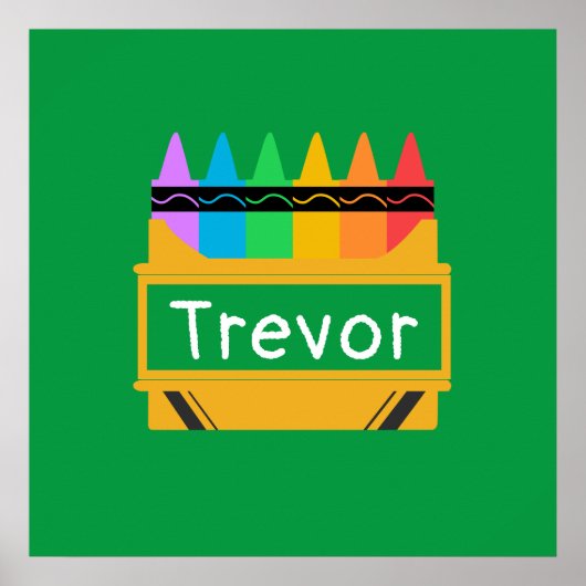 Poster Boîte de crayons personnalisée pour enfants  (Devant)