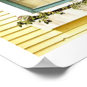 Poster Boîte de fenêtre Avec Fleurs Art Imprimer (Coin)