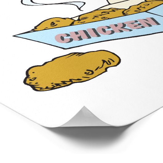 Poster boîte de nuggets de poulet (Coin)